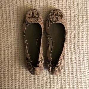 Tory Burch snakeskin flats